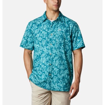 Columbia Overhemd Heren, PFG Super Slack Tide Camp Blauw, 86PWUNHLO